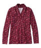 Deep Rosewood Dot Floral,X-Small