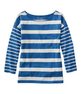 Bright Blue Blocked Stripe,X-Small