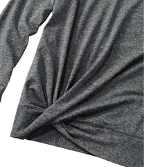 L.L.Bean Online | Women's VentureSoft Twist-Front Top, Long-Sleeve