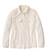 Cream/Indigo Block Dot,X-Small