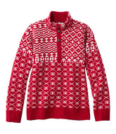 Royal Red Fair Isle,X-Small