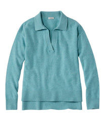 L.L.Bean | Women's Classic Cashmere Sweater, Relaxed Polo