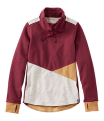 L.L.Bean Discount | Women's Cozy Mixed-Knit Pullover, Colorblock