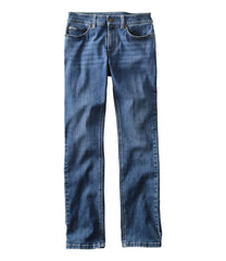 L.L.Bean Online | Women's BeanFlex® Jeans, Mid-Rise Straight-Leg