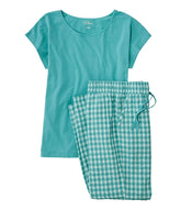 Dusty Teal Gingham,X-Small