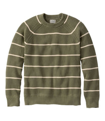 L.L.Bean Sale | Men's Mariner Rib Crew Sweater, Stripe