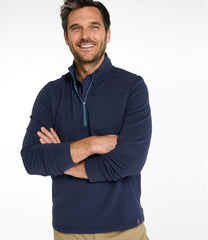 L.L.Bean Online | Men's VentureStretch Ottoman-Rib Pullover, Quarter-Zip
