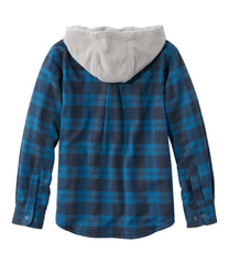 L.L.Bean Discount | Kids' Fleece-Lined Flannel Shirt, Hooded Plaid