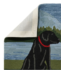 L.L.Bean | Indoor/Outdoor Vacationland Rug, Mountain Dogs