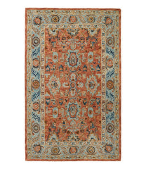 L.L.Bean Online | Single Border Terracotta Wool Tufted Rug