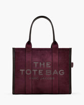 Marc Jacobs Sale - The Suede Large Tote Bag Dark Plum