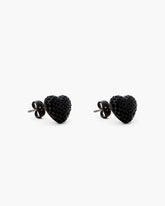 Marc Jacobs Outlet - The Heart Balloon Pave Earrings Black/Black Crystal