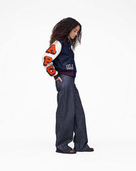 Marc Jacobs US - The A.P.C. X Marc Jacobs Varsity Jacket Dark Navy/White