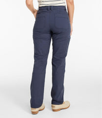 L.L.Bean On Sale | Women's 207 Vintage Cotton Canvas Pants, Mid-Rise Straight-Leg Cargo Lined