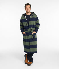 L.L.Bean New | Men's Mariner Sweatshirt Robe, Stripe