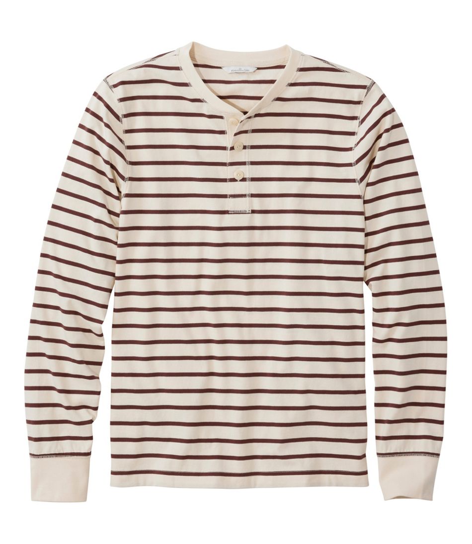L.L.Bean Online | Men's Signature Northwoods Henley, Long-Sleeve, Stripe