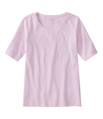 L.L.Bean | Women's Jewelneck Tee, Elbow-Sleeve