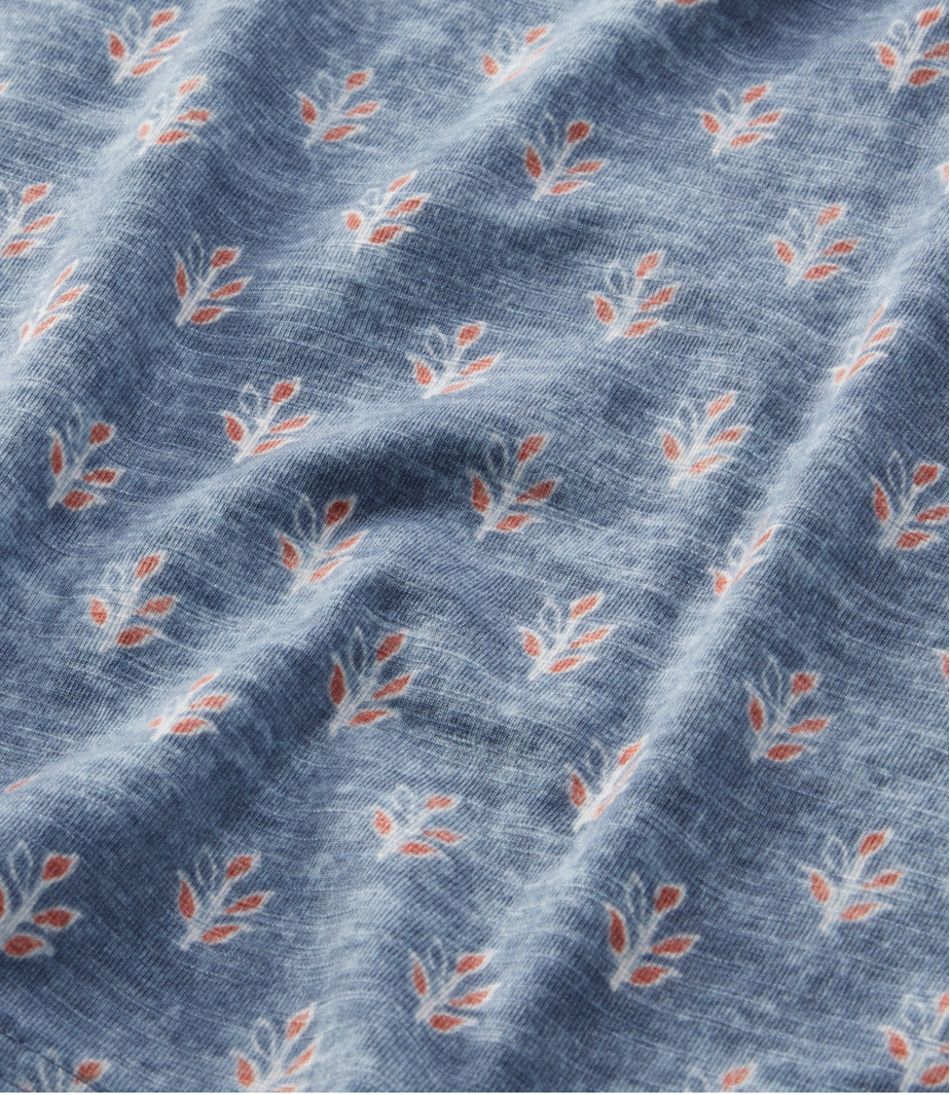 L.L.Bean Discount | Women's Camden Hills Tee, Three-Quarter-Sleeve Print