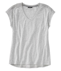 L.L.Bean | Women's Beyond Soft V-Neck Tee, Short Sleeve