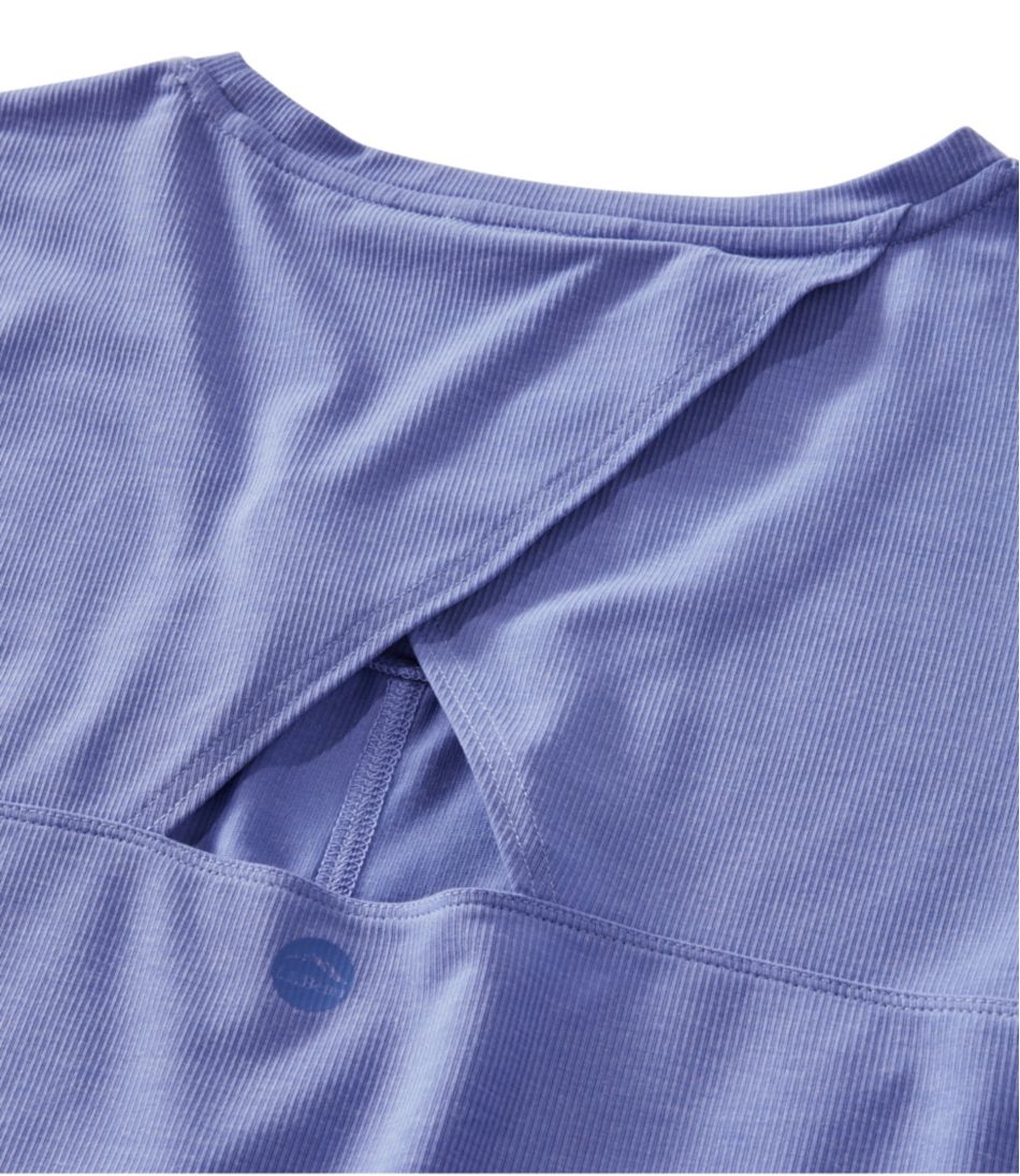 L.L.Bean Discount | Women's Ribbed Performance Tee, Short-Sleeve