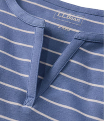 L.L.Bean Discount | Women's Tee, Short-Sleeve Notch-Neck Stripe