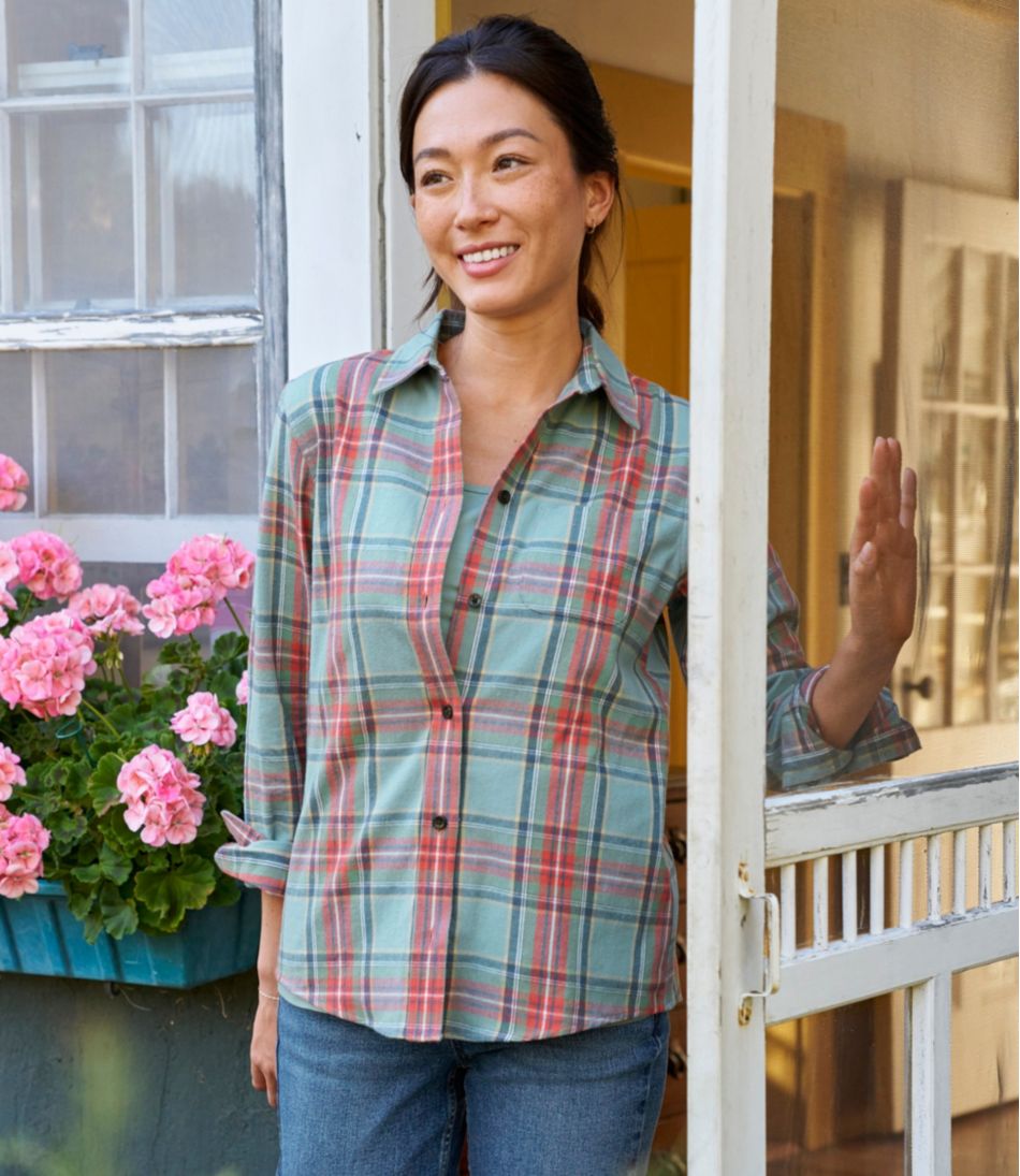 L.L.Bean Discount | Women's Scotch Plaid Flannel Shirt, Relaxed