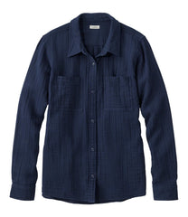 L.L.Bean | Women's Cloud Gauze Shirt, Long-Sleeve