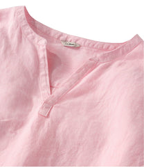 L.L.Bean Outlet | Women's Premium Washable Linen Shirt, Splitneck
