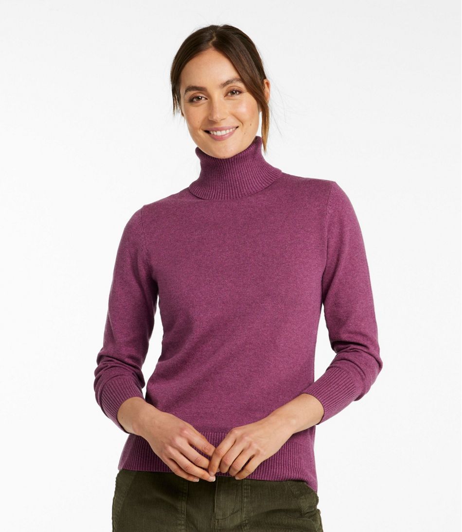 L.L.Bean US | Women's Cotton/Cashmere Sweater, Turtleneck