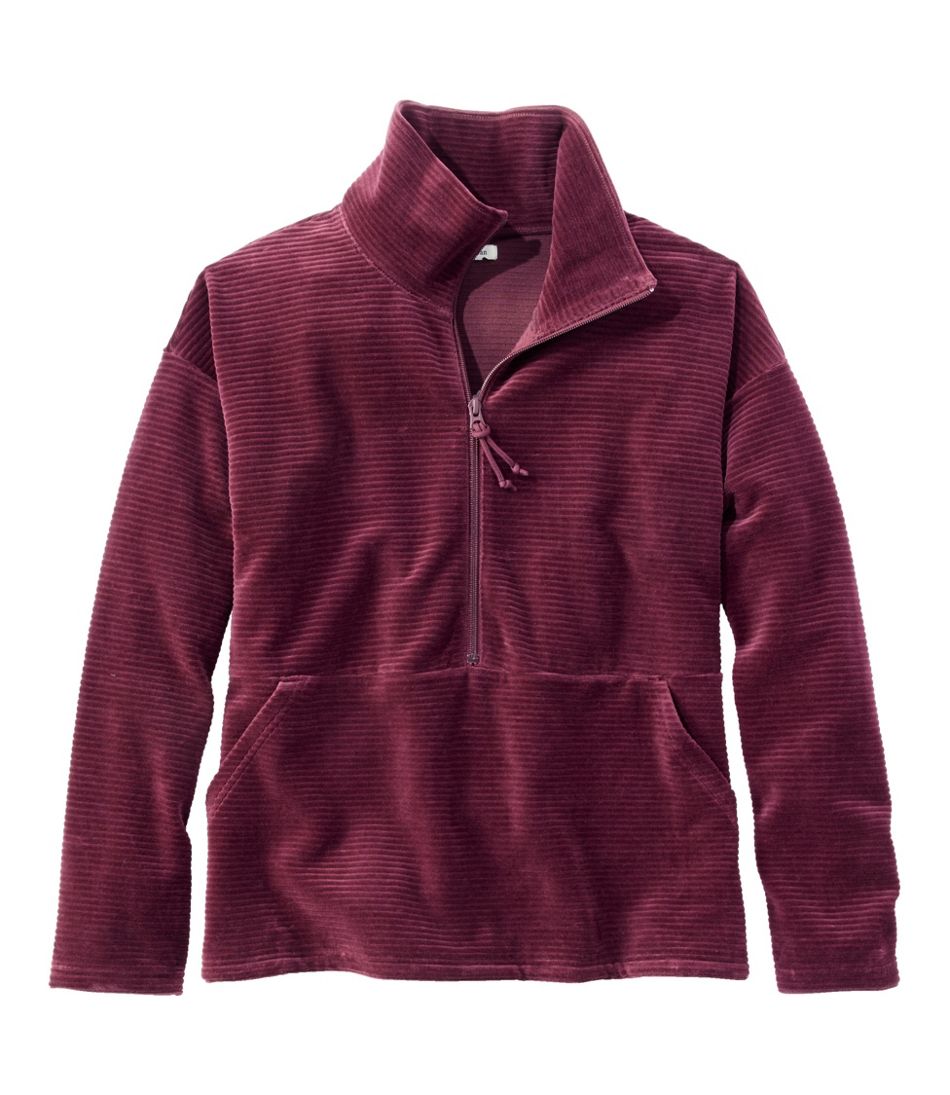 L.L.Bean For Sale | Women's Soft Stretch Corduroy Pullover, Half-Zip