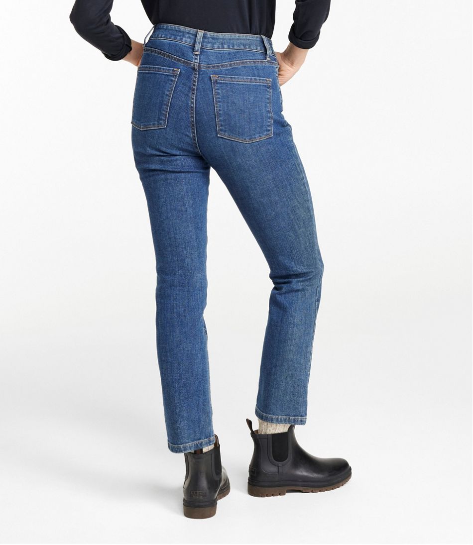 L.L.Bean Outlet | Women's True Shape Jeans, High-Rise Slim-Leg Ankle