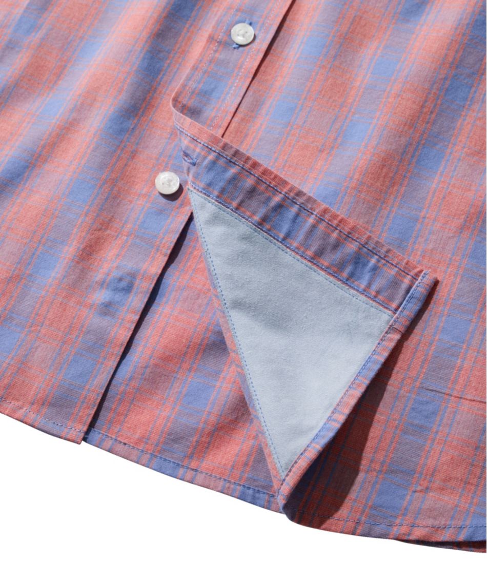 L.L.Bean Online | Men's Comfort Stretch Performance® Shirt, Long-Sleeve, Slightly Fitted Untucked Fit, Plaid