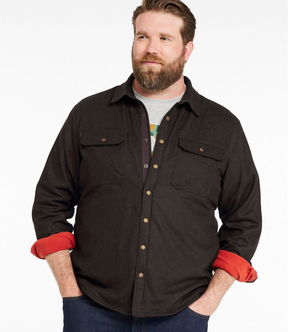 L.L.Bean Online | Men's Maine Guide Lightweight Lined Wool Field Shirt