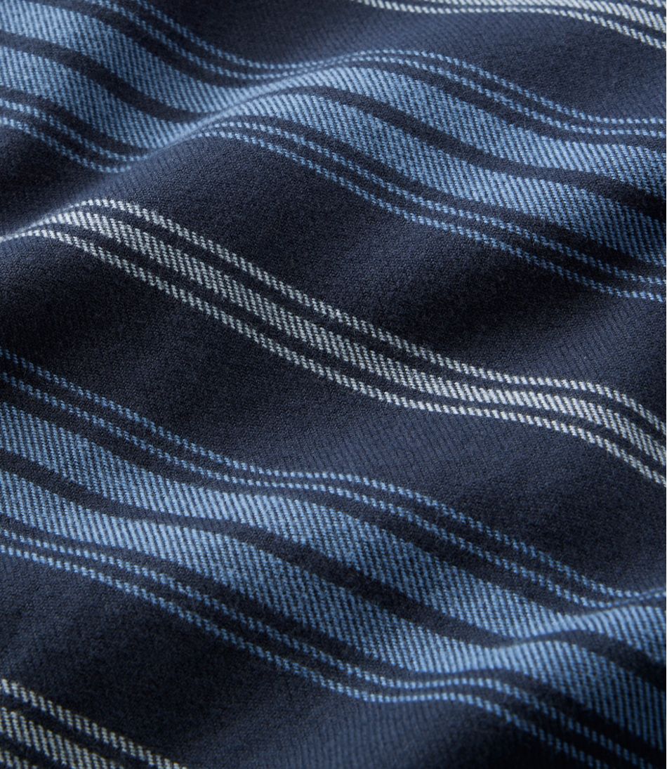 L.L.Bean Online | Men's Fleece-Lined Flannel Shirt, Traditional Fit, Stripe