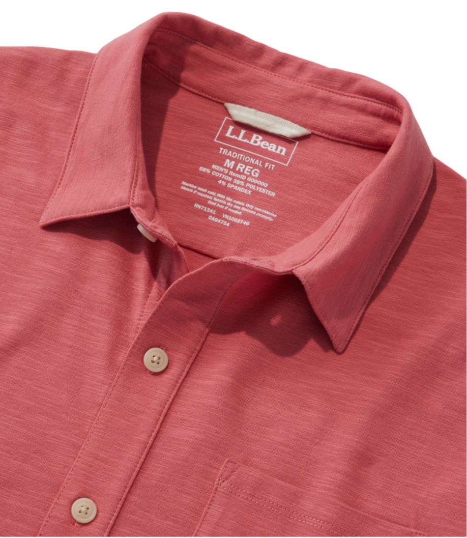 L.L.Bean Online | Men's Lakewashed Performance Shirts, Button-Front Shirt, Short-Sleeve