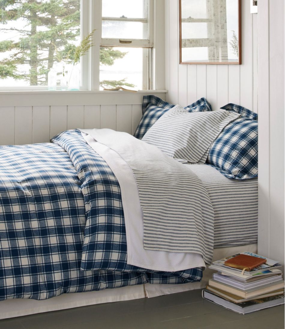 L.L.Bean Discount | Ultrasoft Comfort Flannel Sheet Set, Stripe