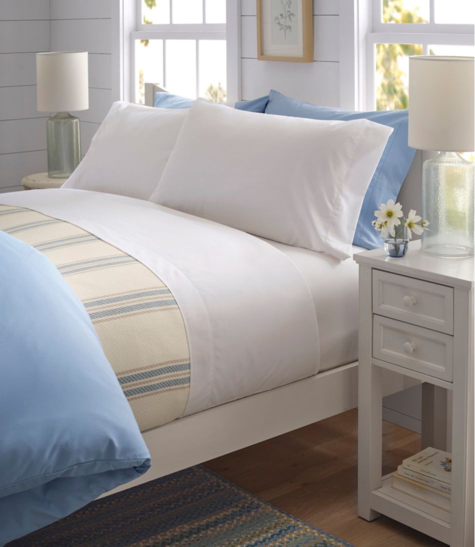 L.L.Bean On Sale | 280-Thread-Count Pima Cotton Percale Sheet, Flat