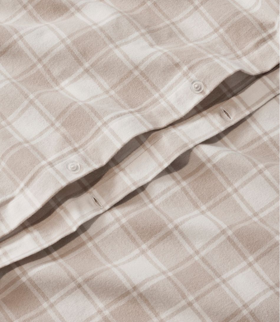L.L.Bean New | Ultrasoft Comfort Flannel Comforter Cover Collection, Check
