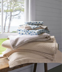 L.L.Bean Sale | Organic Honeycomb Matelassé Bedspread