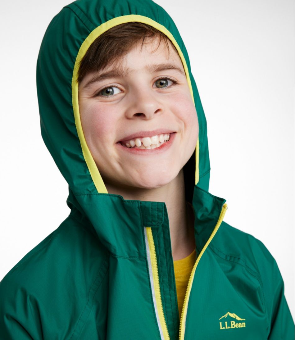 L.L.Bean Discount | Kids' Wind and Rain Jacket, Reflective Zipper