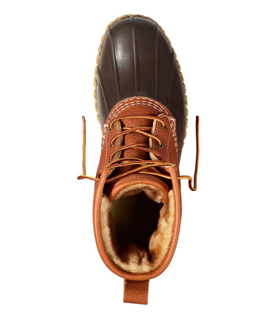 L.L.Bean Online | Men's Bean Boots, 8" Shearling-Lined Insulated