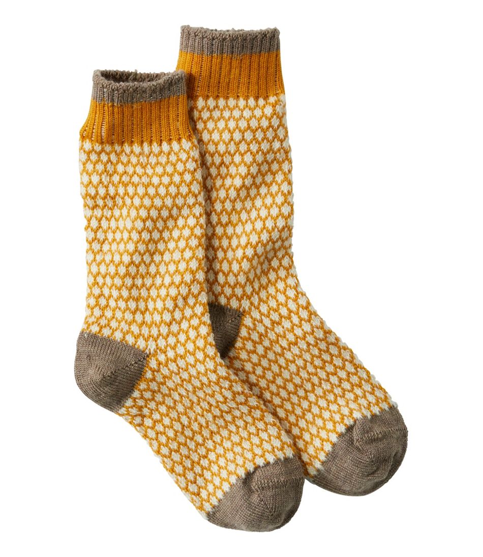 L.L.Bean New | Adults' Smartwool Everyday Popcorn Polka Dot Crew Socks