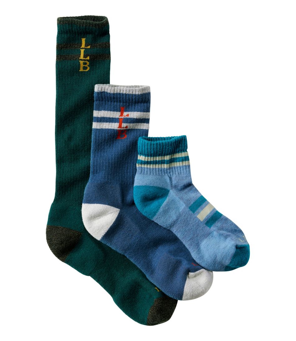 L.L.Bean For Sale | Adults' Katahdin Over the Calf Hiker Socks, Mountain Stripe