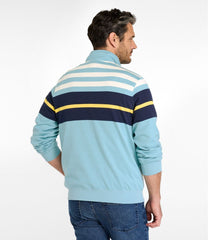 L.L.Bean Sale | Men's Bean's Vintage Soft Rugby, Mockneck, Chest Stripe