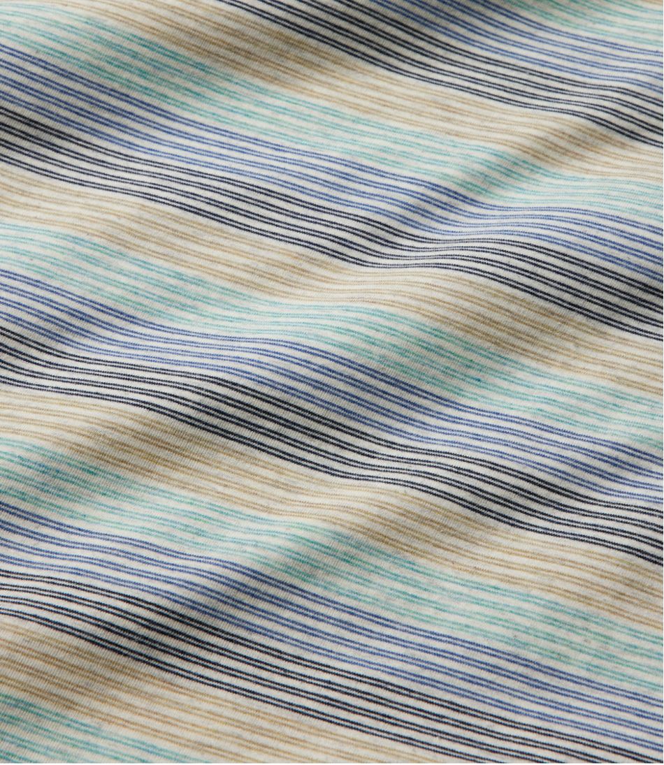 L.L.Bean Sale | Men's Comfort Stretch Performance® Pima Polo, Short-Sleeve, Stripe
