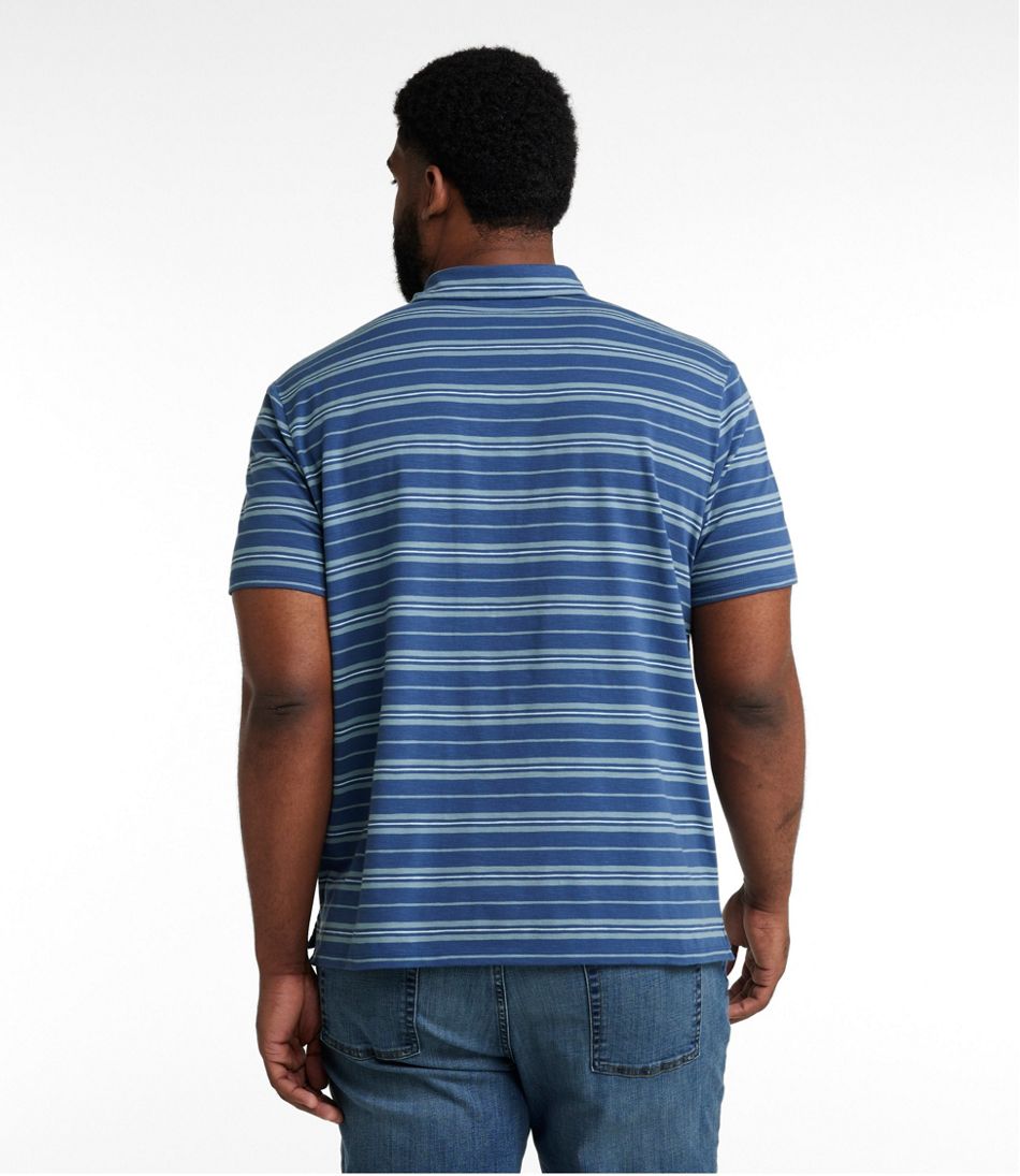 L.L.Bean New | Men's Lakewashed Performance Polo, Short-Sleeve, Stripe