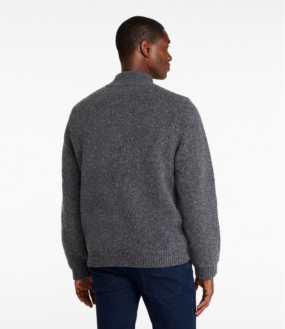 L.L.Bean For Sale | Men's Classic Ragg Wool Sweater, Full-Zip Flannel-Lined