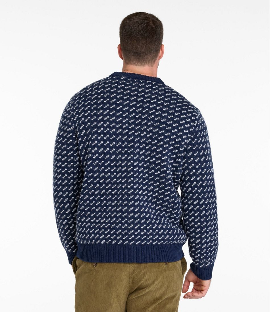 L.L.Bean For Sale | Men's Bean's Classic Ragg Wool Sweater, Crewneck, Bird's-Eye