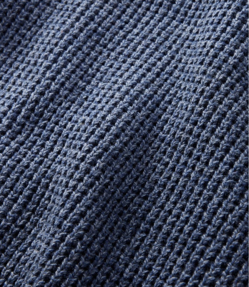 L.L.Bean US | Men's Organic Cotton Waffle Sweater, Cardigan