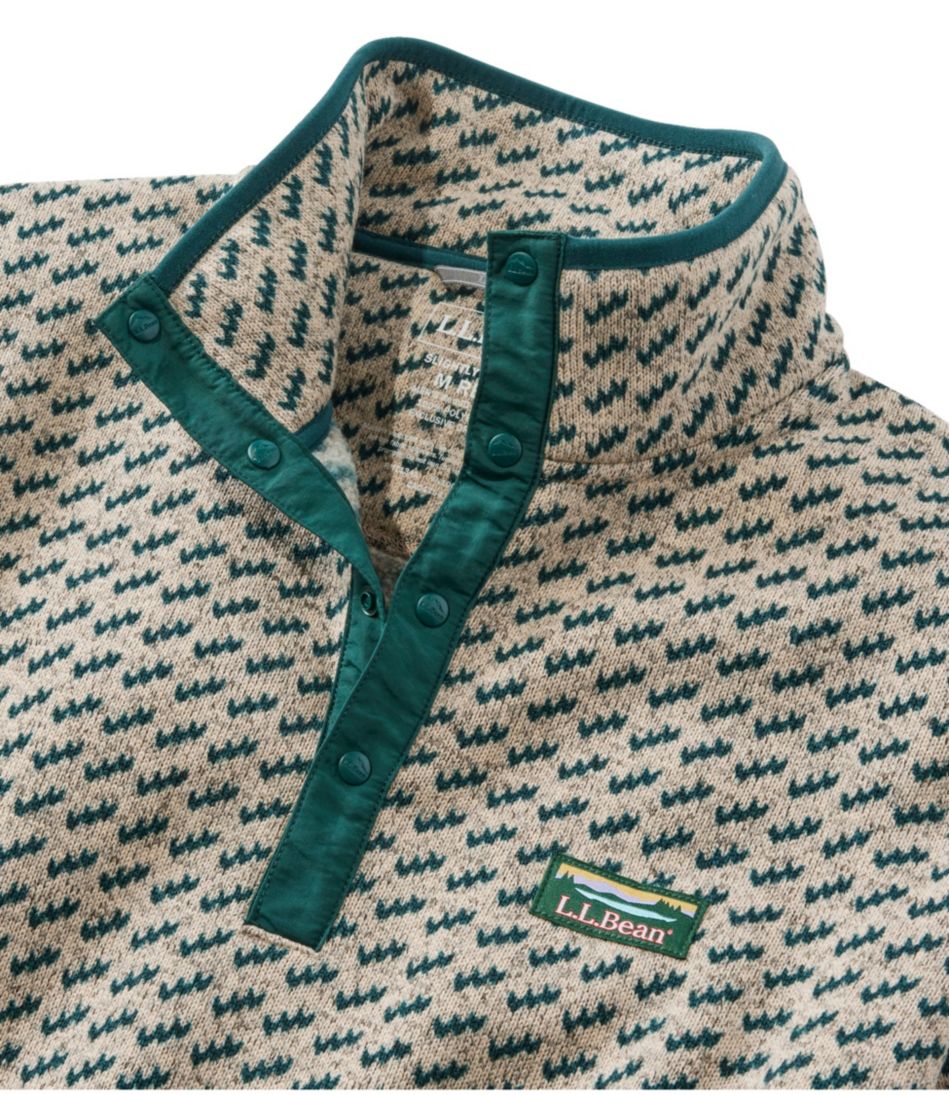 L.L.Bean Online | Men's Sweater Fleece Pullover, Print